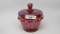 Fenton red carnival candy