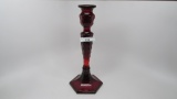 RARE Ruby Red Cut Oval candlestick- NOT IRID!