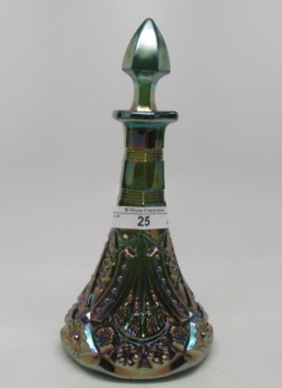 Camb. emerald green Near Cut cologne. Chip on base of stopper