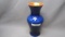 Blue Lead Lustre Vase
