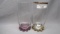 Imperial Candlewick Crystal 2 o Water glasses gold beads and amethyst beads
