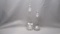 Imperial Candlewick Crystal 2 Cruets #166- #164