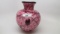 Fenton DLF HAnging Hearts Bubble Optic Vase D. Fetty '02