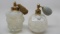 2 Fenton French Opal Perfumes with atomizers