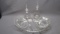 Imperial Candlewick Crystal 262 Butter and Jam w. 2 butter pad Dishes, 2 Vi