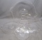 Imperial Candlewick Crystal 4- 2 Handled Plates 145D-62D-52D-42D