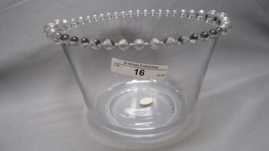Imperial Candlewick Crystal 7" Graduated Bead Ice Tub #63