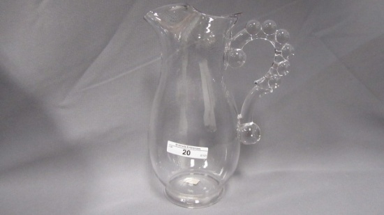 Imperial Candlewick Crystal 40 oz Beaded Base Pitcher #19