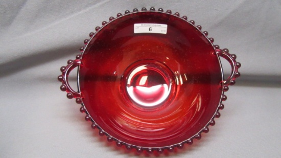 Imperial Candlewick Ruby 7" 2 Handled Bowl 62D