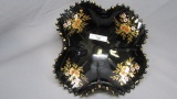 Imperial Candlewick HP Ebony Cosmos Painted 74SC Bowl