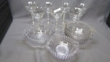 Imperial Candlewick Crystal 7 Stems & 8 Bowls 3400 stems
