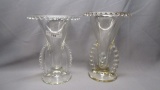 Imperial Candlewick Crystal #87R Pair Vases