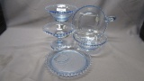 Imperial Candlewick Crystal 5 pcs Vietnamese Blue Assorted as shown