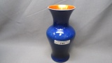 Blue Lead Lustre Vase