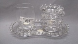 Imperial Candlewick Crystal 6 pc Cigarette Set