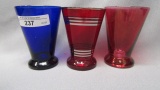 Imperial Candlewick Crystal 3 -142 Tumblers