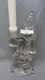 Imperial Cathey Lady Servant Candleholder signed Virginia B Evans