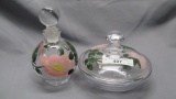 Imperial HP Pink Flowers  Perfume and Puff Box