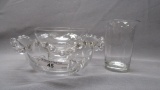 Imperial Candlewick Crystal 3pc Icer Set Hard To Find 53/3