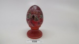 Fenton HP Red Egg on Font