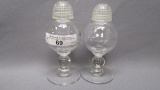 Imperial Candlewick Crystal pair Salt Peppers #116 Hard to Find