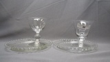 Imperial Candlewick Crystal Pair Oyster Sets