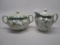 RS Prussia syrup and sugar bowl, dogwood
