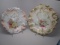 2 Early years floral plates