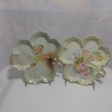 2 Royal Rudlstadt clover plates- floral