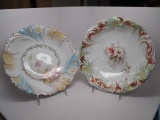 2 UM RS Prussia floral bowls as shown