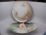 RS GErmany floral oval bowl and 11