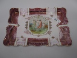 ES Germany classical scene dresser tray- some wear to lustre