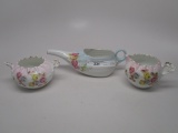 Early Years RSP hand painted cream sugar set & Early Years RSP floral inval