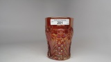 COSMOS AND CANE HONEY AMBER US GLASS VINTAGE