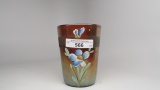 FORGET ME NOT WITH PRISM BAND BLUE FENTON ENAMELED