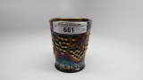 GRAPE AND CABLE shot glass PURPLE NORTHWOOD VINTAGE
