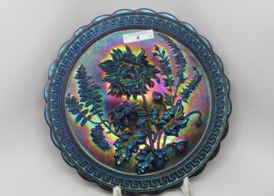 Imperial Elec. Purple 10" Chrysanthemum Chop Plate