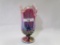 Fenton plum opal irid Lily Valley vase