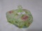 Fenton hand painted covered relish box