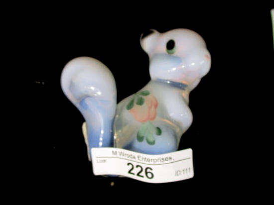 Fenton decorated squirrel