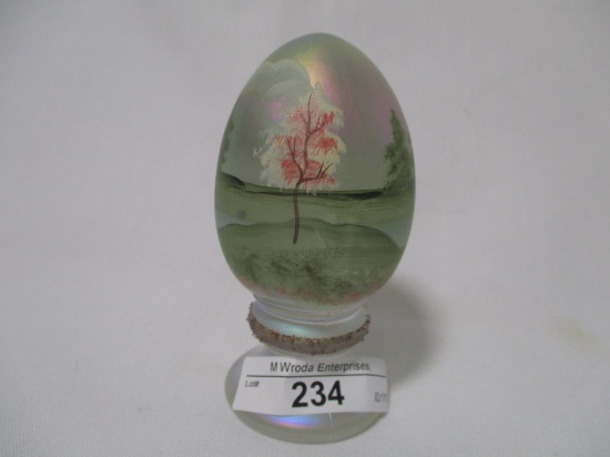 Fenton decorated egg