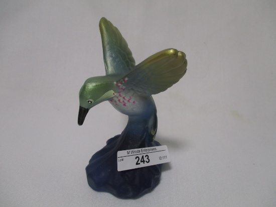 Fenton decorated 5" Hummingbird as shown