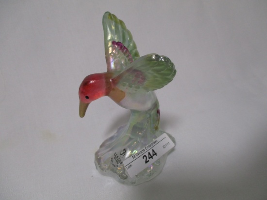Fenton decorated 5" Hummingbird as shown