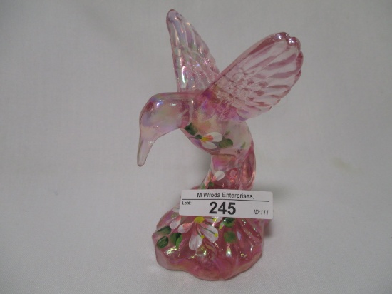 Fenton decorated 5" Hummingbird as shown