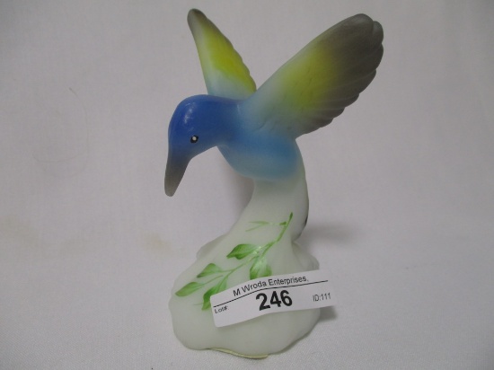 Fenton decorated 5" Hummingbird as shown