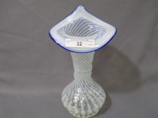 Fenton Blue Ridge- 8" JIP vase