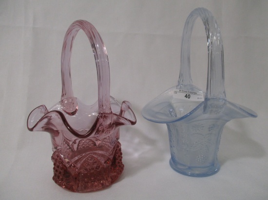 2 Fenton  baskets as shown
