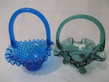 2 Fenton  baskets as shown