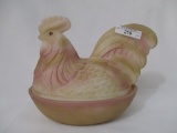 Fenton large  Rooster on nest as shown
