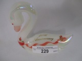 Fenton decorated Swan